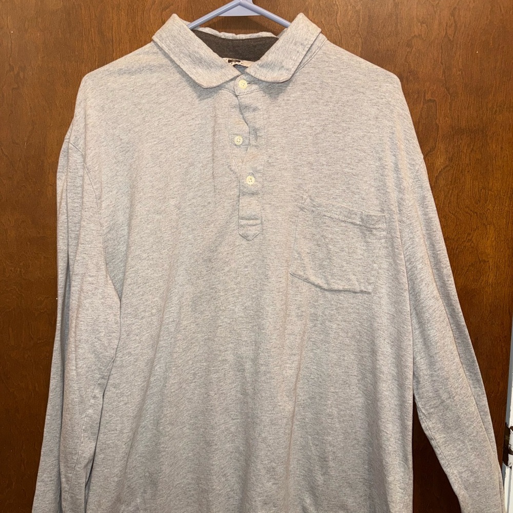 Joseph Abboud Light Gray Casual Button Down Shirt